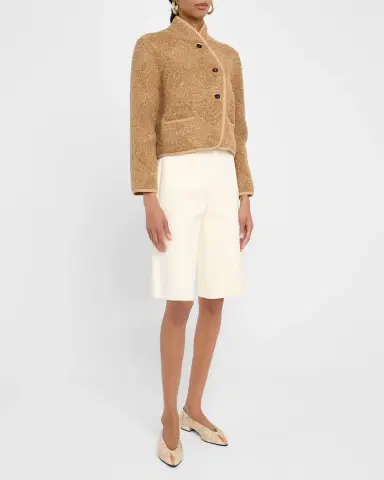 Loro Piana Cernobbio Cashmere-Linen Single-Breasted Jacket | Thumbnail 2 Loro Piana Cernobbio Cashmere-Linen Single-Breasted Jacket | Thumbnail 2