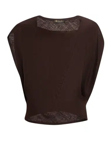 Loro Piana Gaia Cap-Sleeve New Summer Twill Shirt | Thumbnail 1 Loro Piana Gaia Cap-Sleeve New Summer Twill Shirt | Thumbnail 1