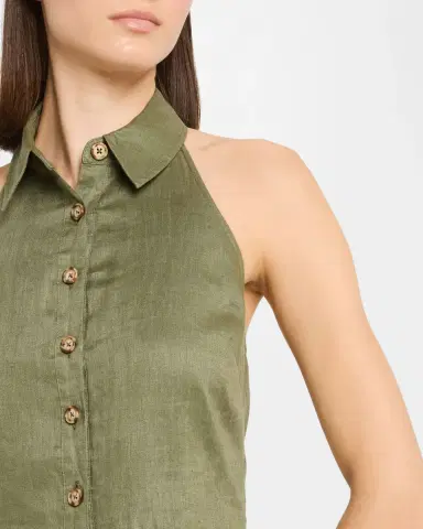 Veronica Beard Lancaster Sleeveless Linen Peplum Top | Thumbnail 5 Veronica Beard Lancaster Sleeveless Linen Peplum Top | Thumbnail 5