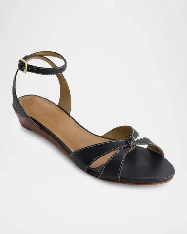 Bernardo Garcel Leather Knot Wedge Sandals | Thumbnail 2 Bernardo Garcel Leather Knot Wedge Sandals | Thumbnail 2