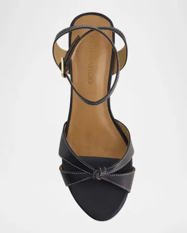 Bernardo Garcel Leather Knot Wedge Sandals | Thumbnail 3 Bernardo Garcel Leather Knot Wedge Sandals | Thumbnail 3