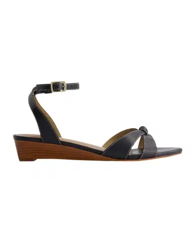 Bernardo Garcel Leather Knot Wedge Sandals | Thumbnail 1 Bernardo Garcel Leather Knot Wedge Sandals | Thumbnail 1
