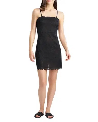 Natori Peony Square-Neck Lace Chemise | Thumbnail 1 Natori Peony Square-Neck Lace Chemise | Thumbnail 1