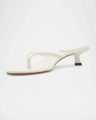 Schutz Carolyn Leather Thong Kitten Sandals | Thumbnail 4 Schutz Carolyn Leather Thong Kitten Sandals | Thumbnail 4