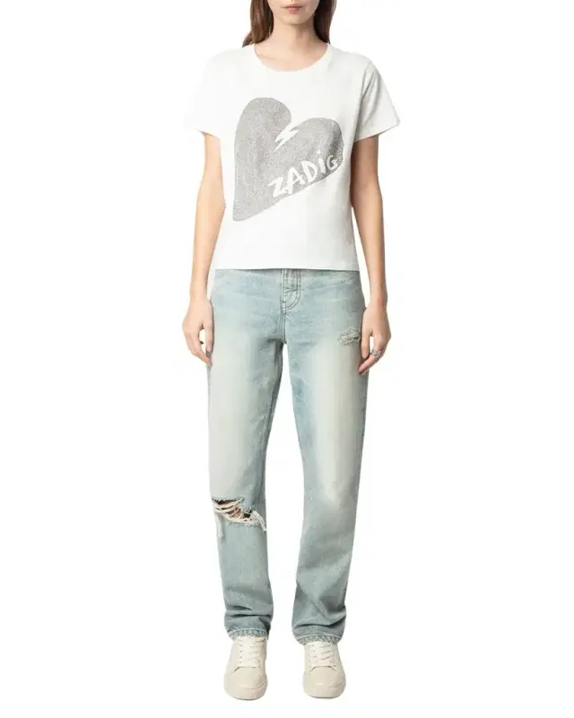 Alys Embellished Big Heart T-Shirt