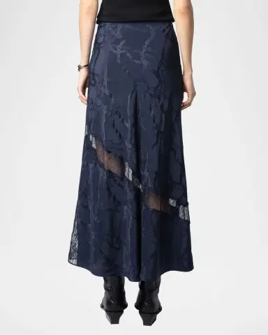Zadig & Voltaire Jaylal Jacquard Chain Midi Skirt | Thumbnail 2