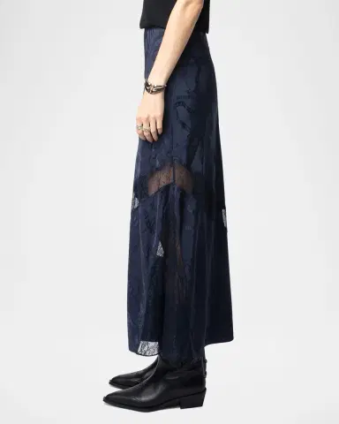 Zadig & Voltaire Jaylal Jacquard Chain Midi Skirt | Thumbnail 4