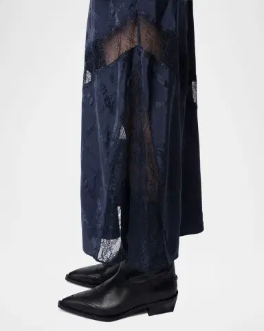 Zadig & Voltaire Jaylal Jacquard Chain Midi Skirt | Thumbnail 5