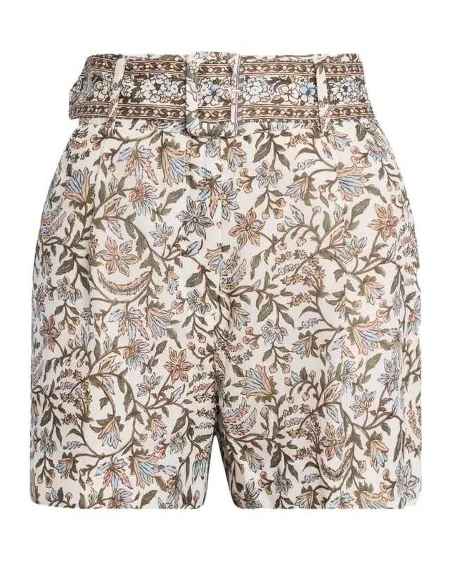 Piper Belted Floral Shorts