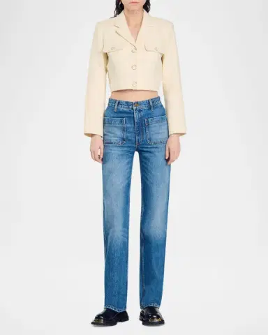 Sandro Moore Faded Denim Jeans | Thumbnail 2 Sandro Moore Faded Denim Jeans | Thumbnail 2