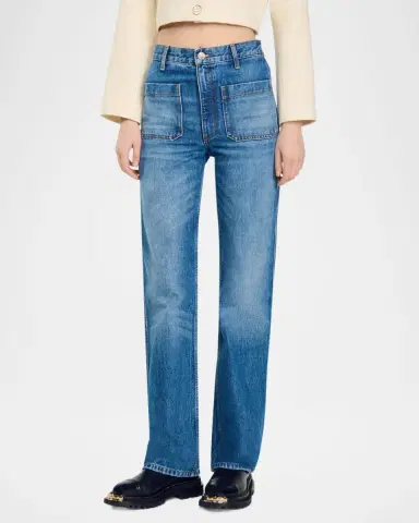 Sandro Moore Faded Denim Jeans | Thumbnail 4 Sandro Moore Faded Denim Jeans | Thumbnail 4
