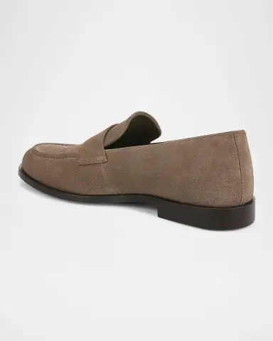 Vince Men's Montebello Suede Penny Loafers | Thumbnail 3
