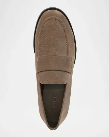 Vince Men's Montebello Suede Penny Loafers | Thumbnail 5