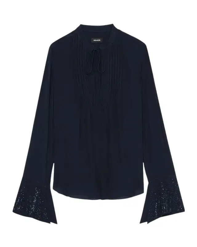 Zadig & Voltaire Taika Embellished Cuff Blouse