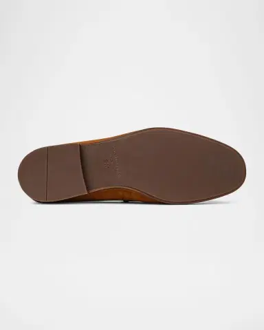 Donald Pliner Men's Nubuck Leather Moc-Toe Loafers | Thumbnail 5 Donald Pliner Men's Nubuck Leather Moc-Toe Loafers | Thumbnail 5