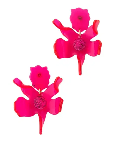 Lele Sadoughi Small Crystal Lily Earrings | Thumbnail 1