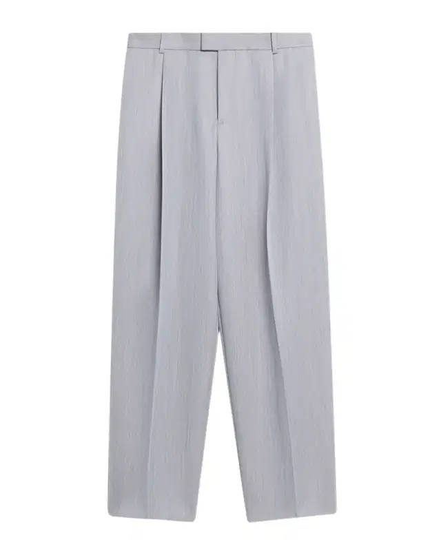Men 's Wool Chevron Pleated Wide-Leg Trousers