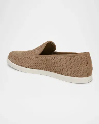 Vince Men's Sonoma Woven Suede Loafers | Thumbnail 3