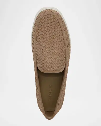 Vince Men's Sonoma Woven Suede Loafers | Thumbnail 5
