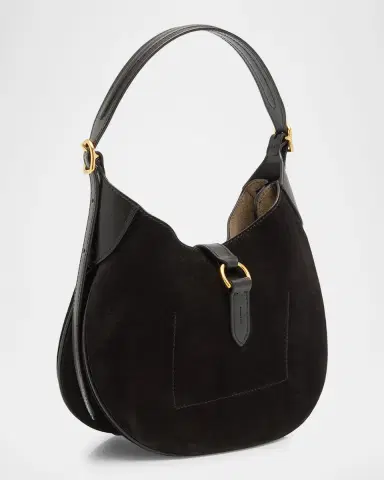 Polo Ralph Lauren Polo ID Suede-Leather Small Shoulder Bag | Thumbnail 3 Polo Ralph Lauren Polo ID Suede-Leather Small Shoulder Bag | Thumbnail 3