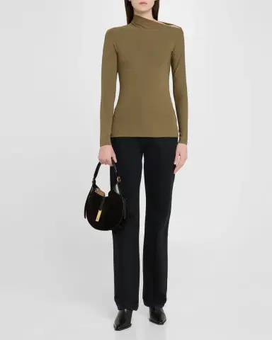 Polo Ralph Lauren Polo ID Suede-Leather Small Shoulder Bag | Thumbnail 5 Polo Ralph Lauren Polo ID Suede-Leather Small Shoulder Bag | Thumbnail 5