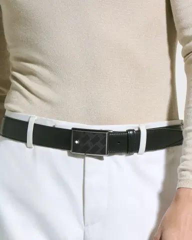 Montblanc Men's Extreme 3.0 Plate-Buckle Leather Belt | Thumbnail 1