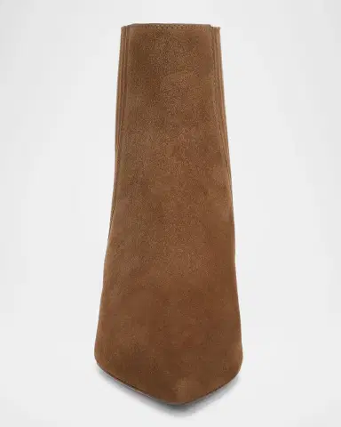 Veronica Beard 45mm Lisa Suede Kitten-Heel Booties | Thumbnail 3 Veronica Beard 45mm Lisa Suede Kitten-Heel Booties | Thumbnail 3