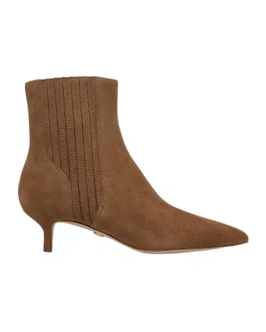 Veronica Beard 45mm Lisa Suede Kitten-Heel Booties | Thumbnail 1 Veronica Beard 45mm Lisa Suede Kitten-Heel Booties | Thumbnail 1