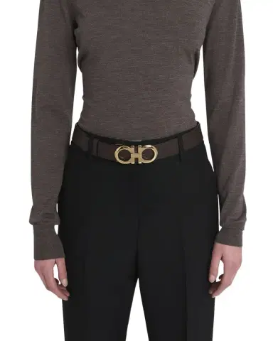 Ferragamo Donna Reversible Calf Leather Belt | Thumbnail 1