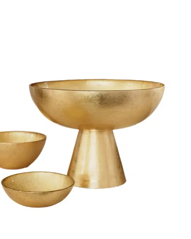 Vietri Moon Glass Small Pedestal Bowl