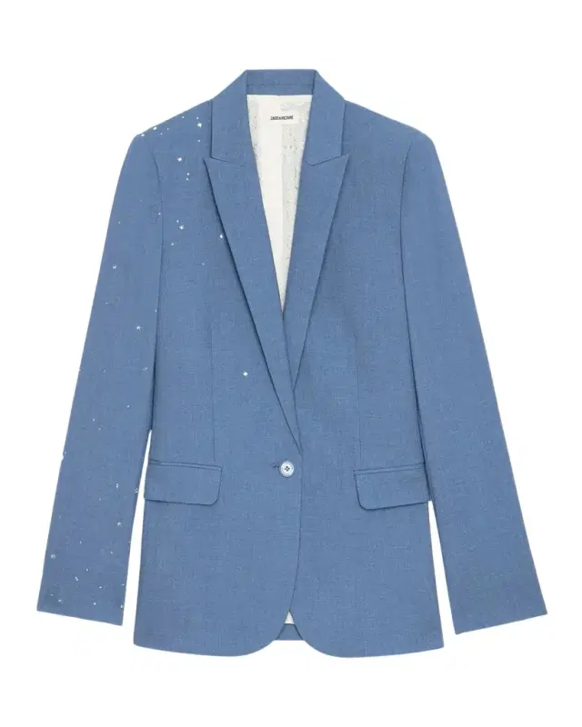 Zadig & Voltaire Valse Star Embellished Single-Breasted Blazer