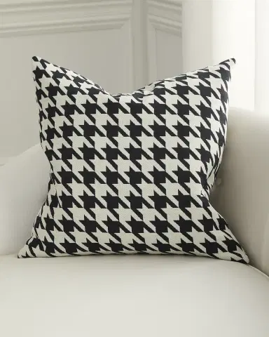 D.V. KAP Home Harwich Houndstooth Decorative Pillow, 24" Square | Thumbnail 1