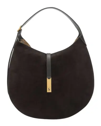 Polo Ralph Lauren Polo ID Suede Large Shoulder Bag | Thumbnail 1 Polo Ralph Lauren Polo ID Suede Large Shoulder Bag | Thumbnail 1
