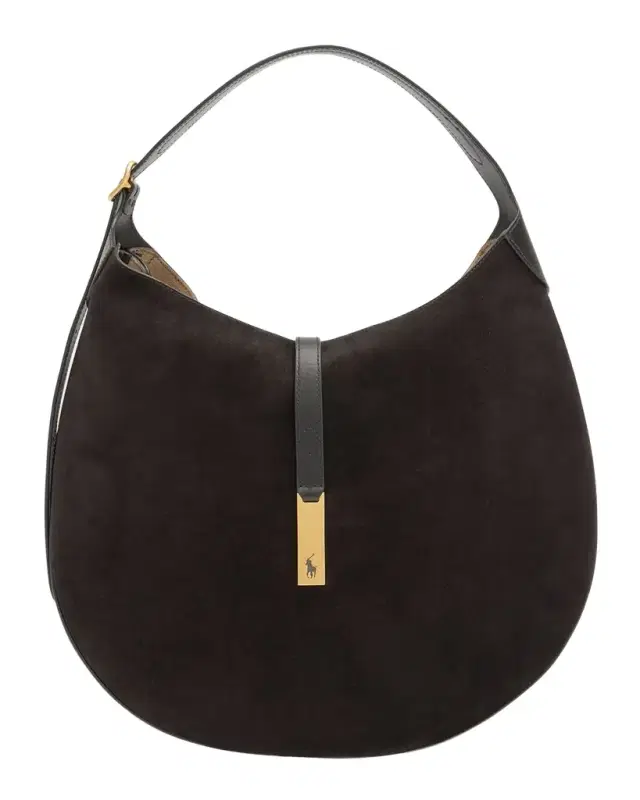 Polo Ralph Lauren Polo ID Suede Large Shoulder Bag