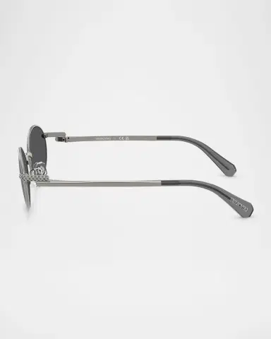 SWAROVSKI SK7033 Metal Oval Sunglasses | Thumbnail 2 SWAROVSKI SK7033 Metal Oval Sunglasses | Thumbnail 2