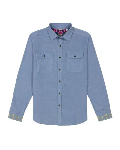 Robert Graham Men's Embroidered Corduroy Shirt Jacket | Thumbnail 1 Robert Graham Men's Embroidered Corduroy Shirt Jacket | Thumbnail 1