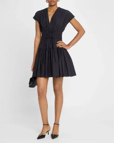 DEREK LAM 10 CROSBY Tora V-Neck Mini Dress | Thumbnail 2 DEREK LAM 10 CROSBY Tora V-Neck Mini Dress | Thumbnail 2