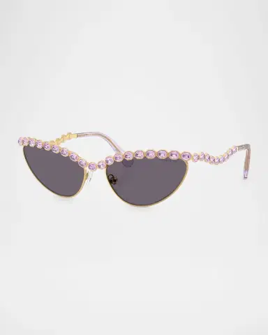 Swarovski SK7030 Cat Eye Crystalized Sunglasses | Thumbnail 3 Swarovski SK7030 Cat Eye Crystalized Sunglasses | Thumbnail 3