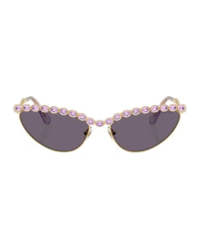 SWAROVSKI SK7030 Cat Eye Crystalized Sunglasses