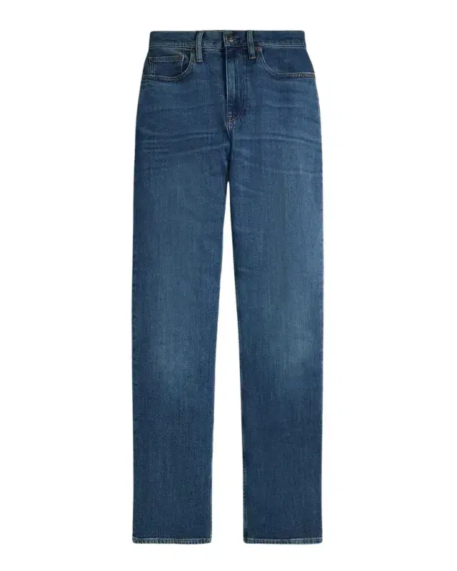 High-Rise Straight Jeans