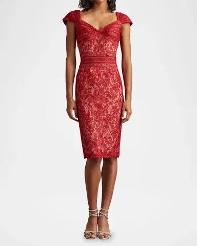 Tadashi Shoji Cap-Sleeve Bodycon Lace Dress | Thumbnail 2 Tadashi Shoji Cap-Sleeve Bodycon Lace Dress | Thumbnail 2