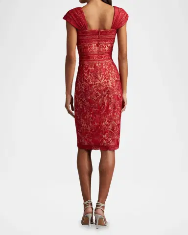 Tadashi Shoji Cap-Sleeve Bodycon Lace Dress | Thumbnail 3 Tadashi Shoji Cap-Sleeve Bodycon Lace Dress | Thumbnail 3