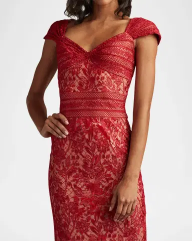Tadashi Shoji Cap-Sleeve Bodycon Lace Dress | Thumbnail 5 Tadashi Shoji Cap-Sleeve Bodycon Lace Dress | Thumbnail 5