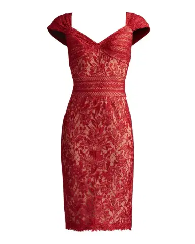 Tadashi Shoji Cap-Sleeve Bodycon Lace Dress | Thumbnail 1 Tadashi Shoji Cap-Sleeve Bodycon Lace Dress | Thumbnail 1