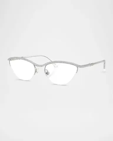 SWAROVSKI SK1026 Metal Oval Optical Glasses | Thumbnail 3 SWAROVSKI SK1026 Metal Oval Optical Glasses | Thumbnail 3