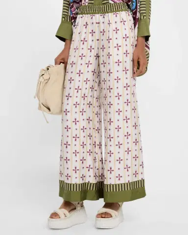 La DoubleJ Printed Silk Wide-Leg Palazzo Pants | Thumbnail 4 La DoubleJ Printed Silk Wide-Leg Palazzo Pants | Thumbnail 4