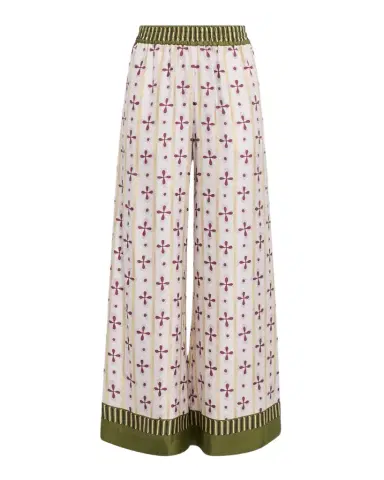 La DoubleJ Printed Silk Wide-Leg Palazzo Pants | Thumbnail 1 La DoubleJ Printed Silk Wide-Leg Palazzo Pants | Thumbnail 1