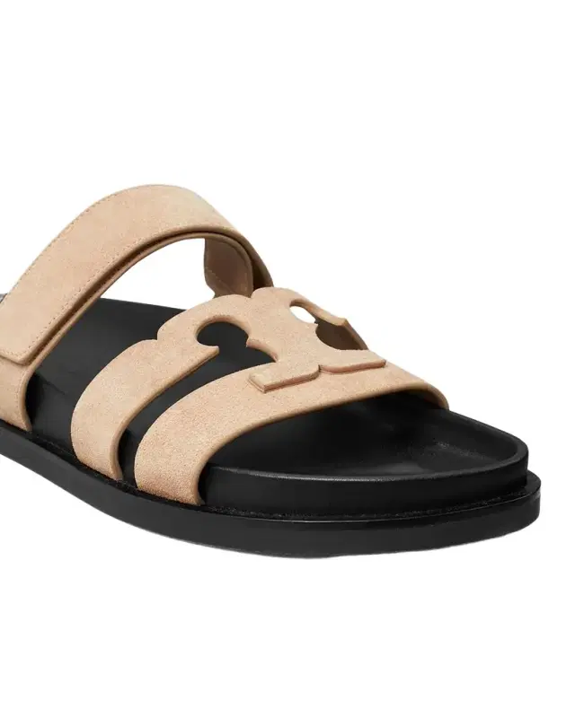 Ines Suede Sporty Slide Sandals