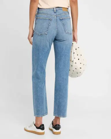 rag & bone Harlow Mid-Rise Ankle Straight Jeans | Thumbnail 3
