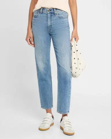 rag & bone Harlow Mid-Rise Ankle Straight Jeans | Thumbnail 4